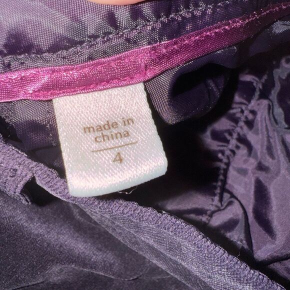 Coldwater Creek beautiful plum corduroy high rise ankle pants size 4 - Picture 6 of 9